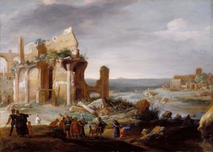 Moses och Aron ändrar Egyptens floder till blod, 1631