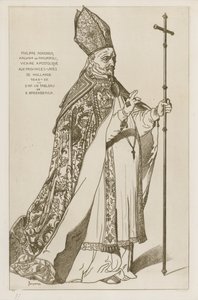 Philippe Rovenius, ärkebiskop av Philipopoli, apostolisk kyrkoherde, till de förenade provinserna i Holland, 1648-55. Efter en målning av B Breenbergh