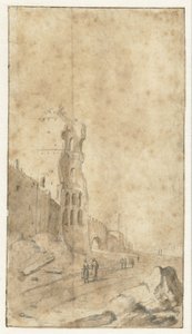 Porta San Paolo te Rom av Bartholomeus Breenbergh