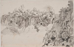 Ravin med igenmurade grottor av Bartholomeus Breenbergh