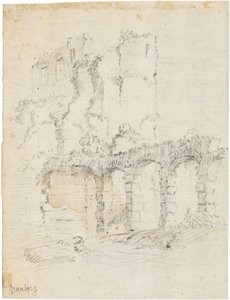 Romerska ruiner av Bartholomeus Breenbergh