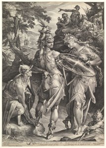 Minerva och Merkurius beväpnar Perseus, 1604