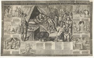 Dom av greve William III om fogden i South Holland, 1336 Iustiti om Baeliuw Van Zuyt-Hollant, av Willem de Goede, Graef van Hollandt etc. (titel på objekt) av Bartholomeus Willemsz. Dolendo (signed by artist)