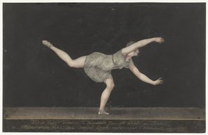 Dansaren Annette Köbler, artisten i Pas-de-Zephir av Bartholomeus Ziesenis
