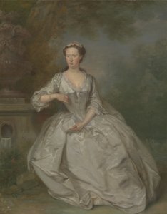 En dam med en bok, ca 1730-40 (olja på duk)