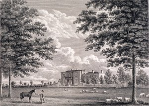 Brockwell Hall, Herne Hill, Lambeth, London, 1820 av Bartholomew Howlett