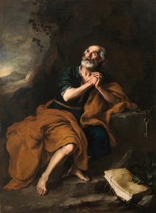 Peter aposteln, 1665-1670. av Bartolomé Esteban Murillo