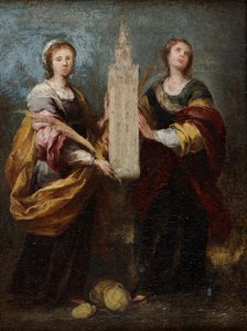 De heliga Justa och Rufina, ca 1665 av Bartolomé Esteban Murillo