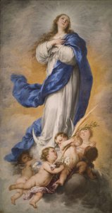 Jungfruns obefläckade avlelse, 1670-talet. av Bartolomé Esteban Murillo