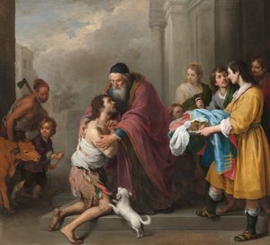 Den förlorade sonens återkomst av Bartolomé Esteban Murillo