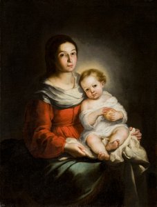 Jungfru och barn, ca. 1650. av Bartolomé Esteban Murillo