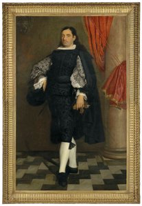 Porträtt av en gentleman av Bartolome Esteban and studio Murillo