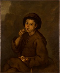 Pojke som äter persikor av Bartolomé Esteban Murillo
