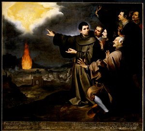Broder Julián av Alcalás vision av den spanske kungen Filip II:s själs himmelsfärd av Bartolomé Esteban Murillo