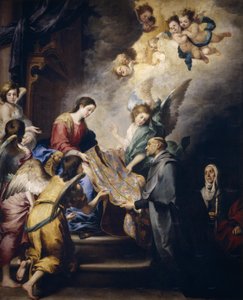 Jungfruns uppenbarelse för Sankt Ildephonsus, ca 1655 (olja på duk) av Bartolomé Esteban Murillo