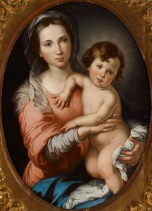 Jungfrun med barnet av Bartolomé Esteban Murillo