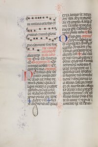 Missale: Fol. 112v: innehåller lite musik som en del av palmsöndagsliturgin, 1469.