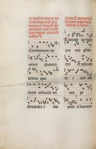Missale: Fol. 171v: Musik för Alleluia etc. i början av påsk, 1469.