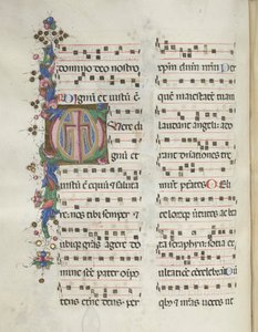 Missale: Fol. 184v: Kors, lövverk, 1469 av Bartolomeo Caporali