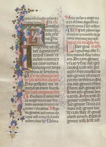 Missale: Fol. 311v: Saint Anne håller den nyfödda jungfrun, 1469.
