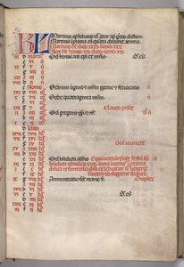 Missale: Fol. 4r: Mars kalendersida, 1469 av Bartolomeo Caporali