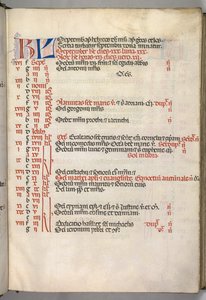 Missale: Fol. 7r: September kalendersida, 1469. av Bartolomeo Caporali