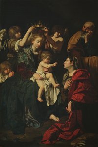 Den heliga familjen med St.Catherine