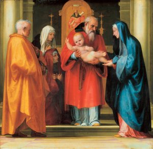 Presentation av Jesus i templet (detalj)