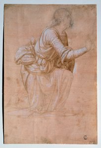 Tillkännagivandet av Volterra (Ängeln av Volterras tillkännagivande) Teckning av Fra Bartolomeo (Bartolomeo della Porta kallad) (1472-1517) Uffizi (kontor) Institutionen för tryck och teckningar Italien