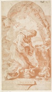 Sankt Jerome Pemen (titel på objekt) av Bartolomeo Gazalis