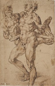 Aeneas och Anchises [?] av Bartolomeo Passarotti