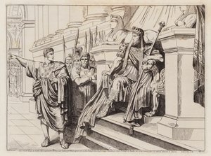 Appius Claudius sänd av Lucullus till Tigranes den stores hov (etsning) av Bartolomeo Pinelli