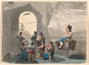 Ave Maria i Tivoli av Bartolomeo Pinelli