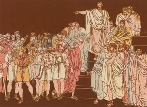 Brutus dömer sina söner till döden av Bartolomeo Pinelli