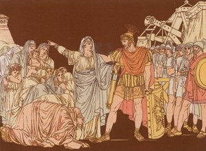 Coriolanus och hans mamma av Bartolomeo Pinelli