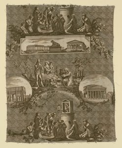 Le Romain (romaren) (Möbeltyg) av Bartolomeo Pinelli