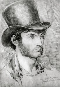Mansporträtt (True Roman), teckning av Bartolomeo Pinelli (1781-1835) av Bartolomeo Pinelli