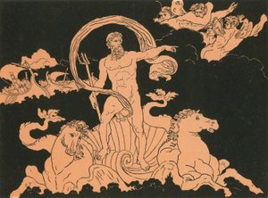 Neptunus stillar vågorna av Bartolomeo Pinelli