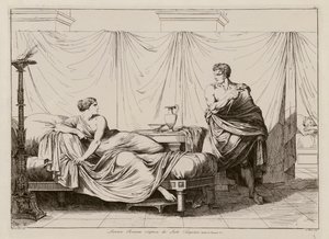 Våldtäkt på Lucretia av Sextus Tarquinius (etsning)