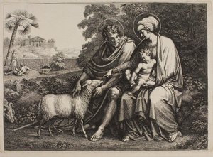 Vila under flykten till Egypten av Bartolomeo Pinelli