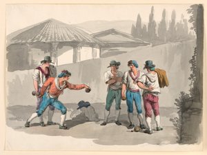 Bocciaspelet av Bartolomeo Pinelli