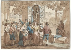 ”Charlatanen”, illustration till ”Romerska dräkter och seder”