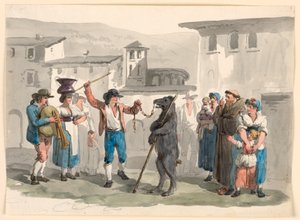 Den dansande björnen av Bartolomeo Pinelli