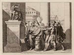 Horatiis ed (etsning) av Bartolomeo Pinelli