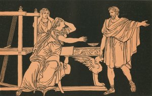 Euryalus mor fick beskedet om hans död av Bartolomeo Pinelli