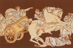 Tullia kör över sin fars kropp av Bartolomeo Pinelli