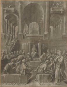 Kristus bland läkarna av Bartolomeo Ramenghi