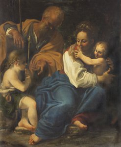 Den heliga familjen och Saint John