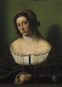 Porträtt av en dam som Maria Magdalena av Bartolomeo Veneto