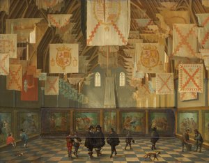 Ridderzaal på Binnenhof under den stora församlingen 1651,